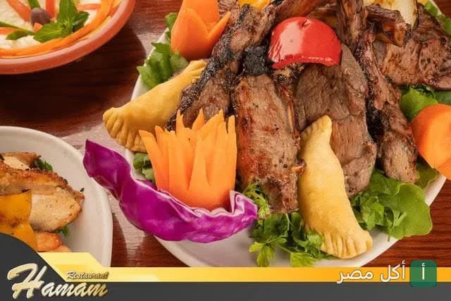 طبق مشاوي مشكل ومقبلات من رستوران همام في الأزبكية