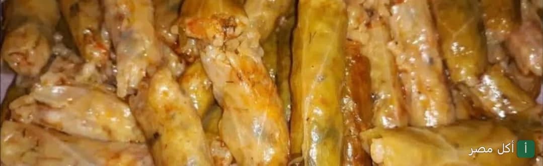 طبق محشي كرنب ساخن من حاتي وكبابجي النصر في إمبابة.